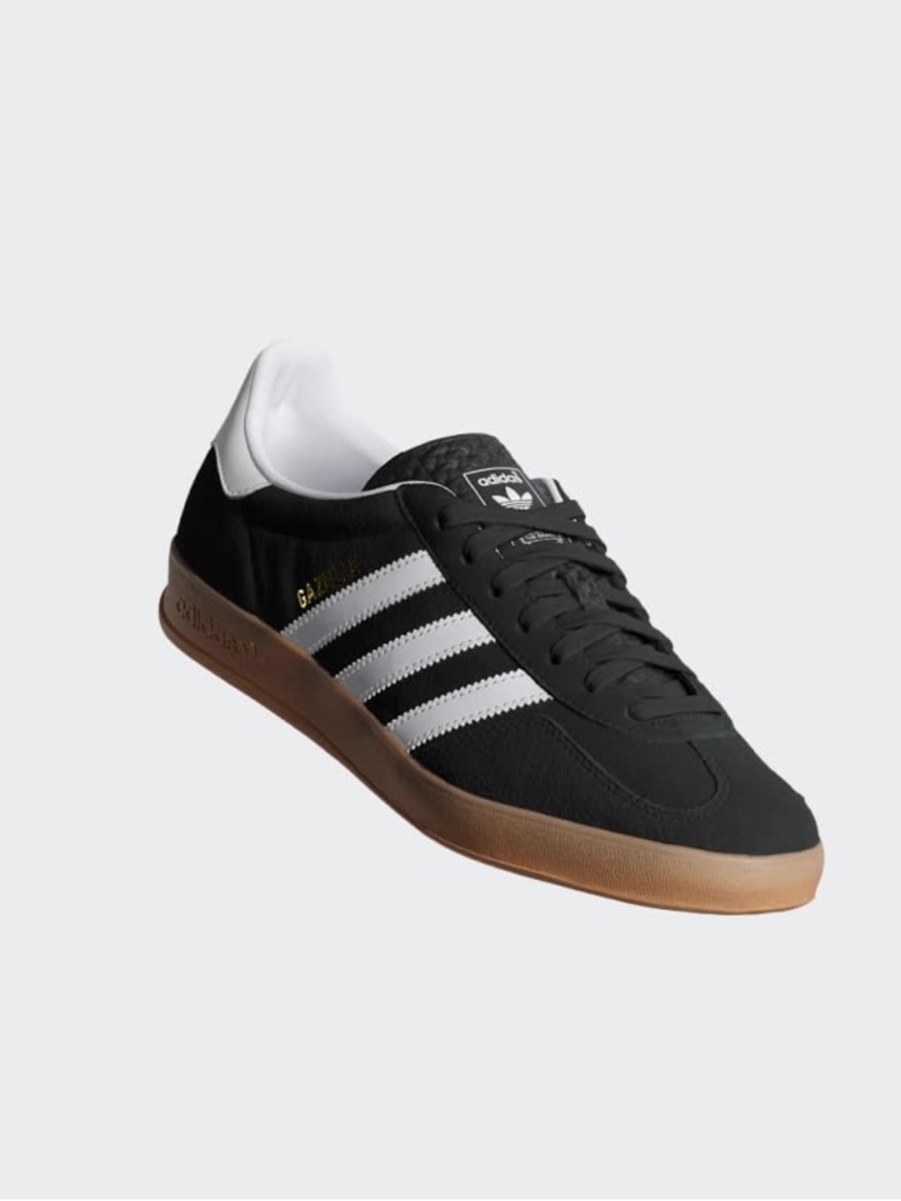 adidas Gazelle Women’s Sneakers Black White Gum - Picture 2 of 12